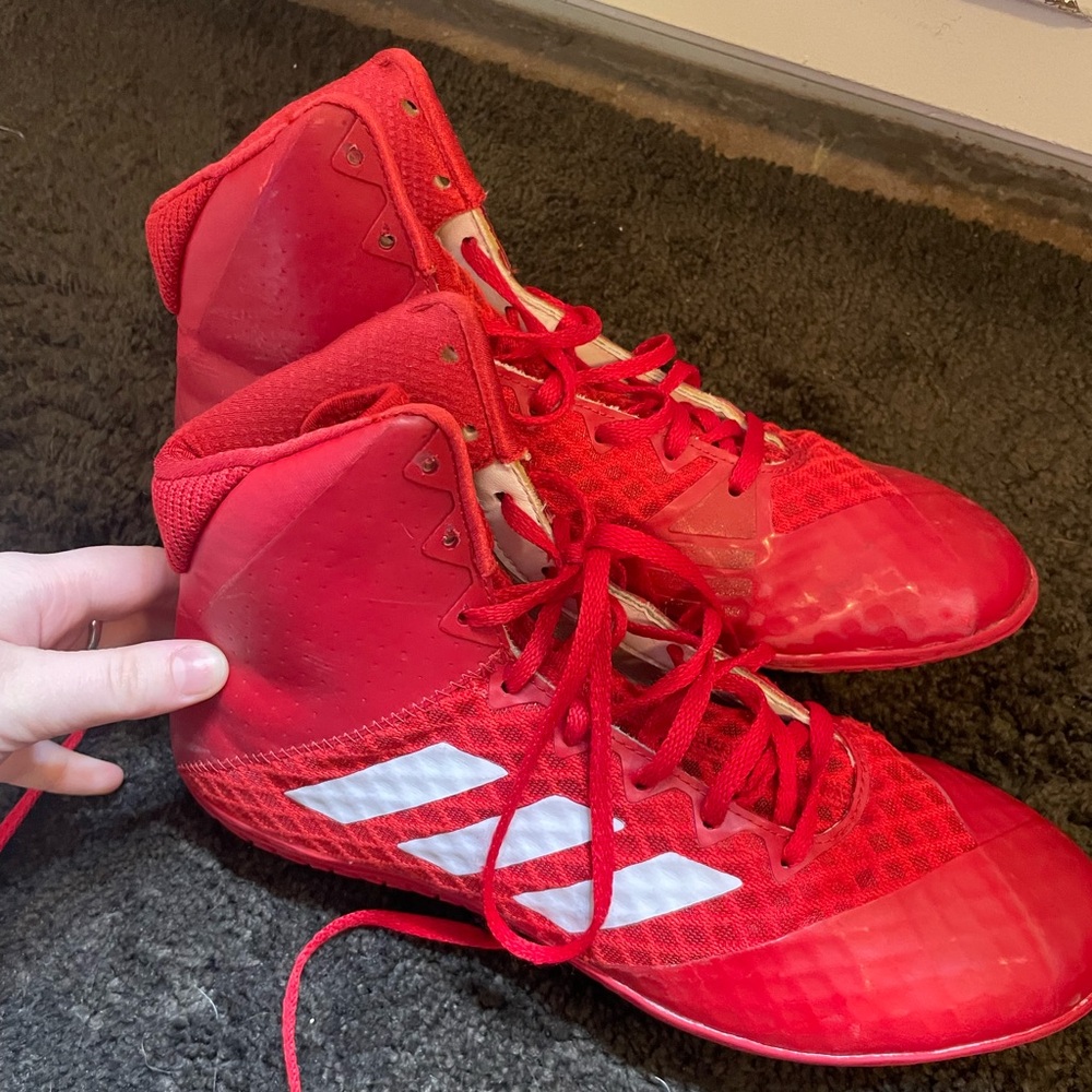 Adidas Red Wrestling Shoes